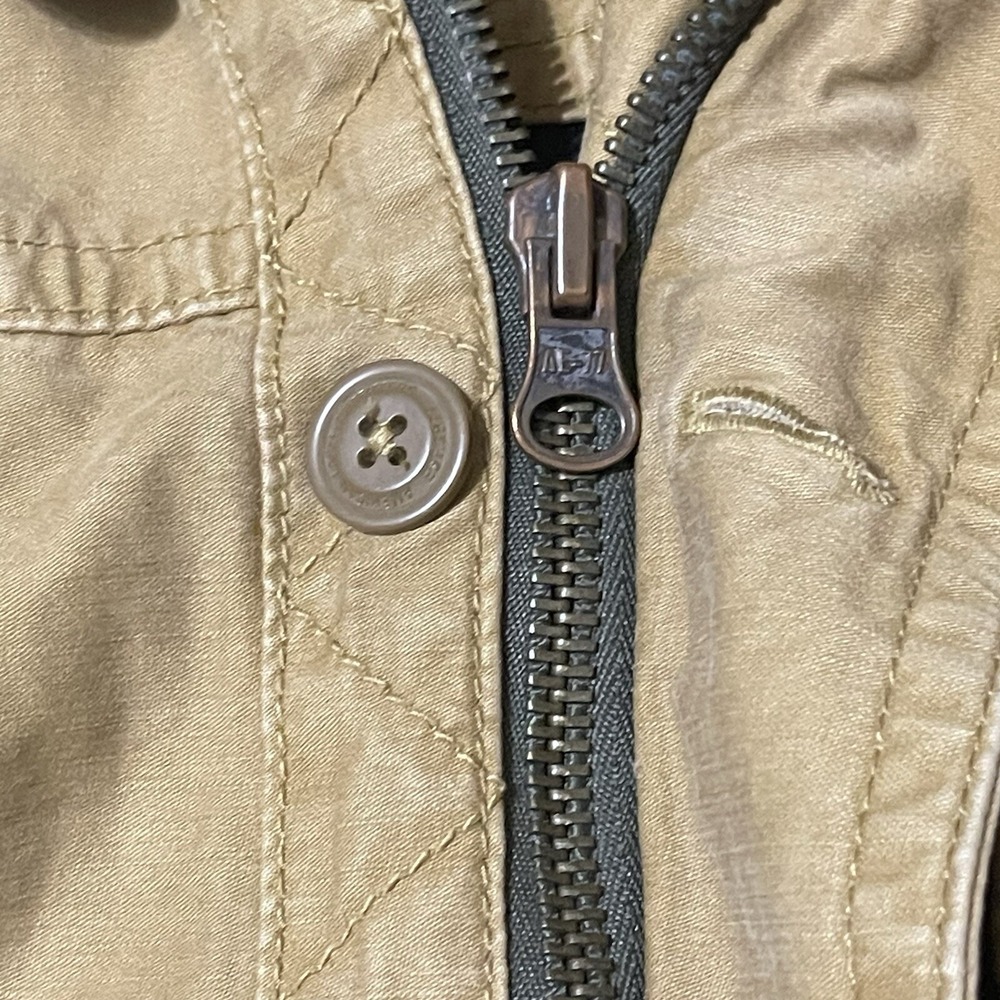 American Eagle Outfitters Chore Jacket Men XL Brown Bomber Work Heavy Coat - Picture 15 of 16